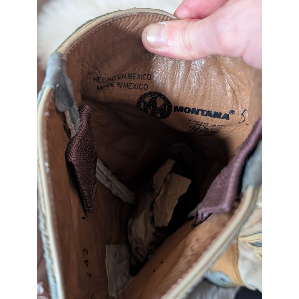 Rare Montana Vintage Bluebird Cowboy Cowgirl Western Boots Old Gringo Size 11 - Picture 6 of 9